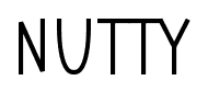 NUTTY font